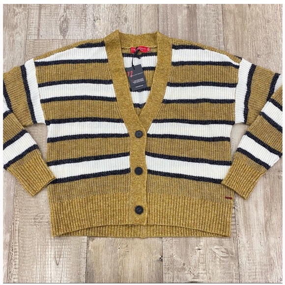 NWT n:Philanthropy Tiny Cardigan in Meerkat Stripe - Picture 9 of 12
